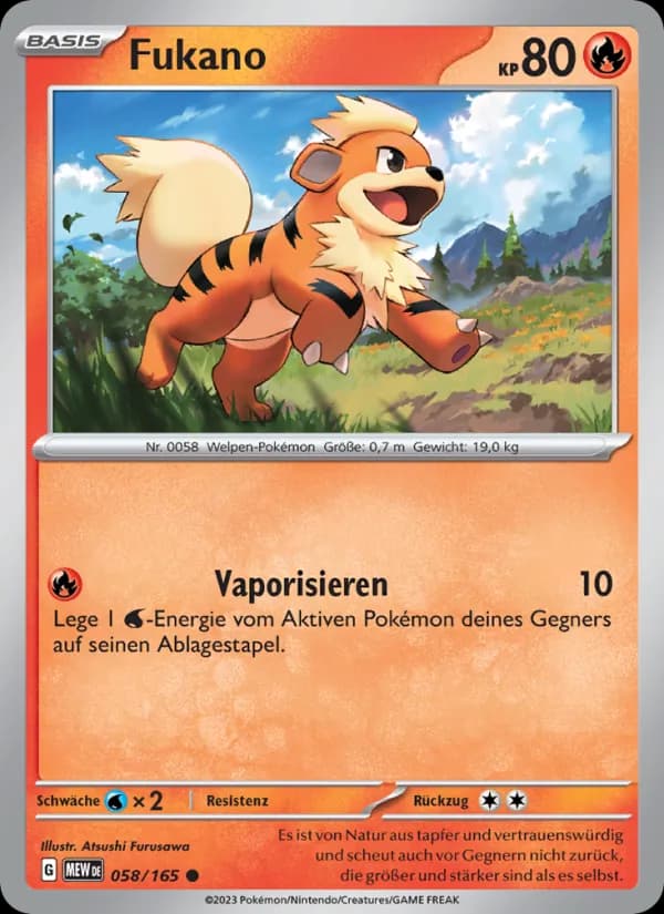 Fukano card in German