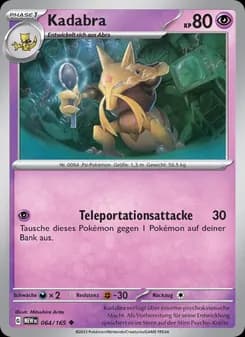 Kadabra card in German