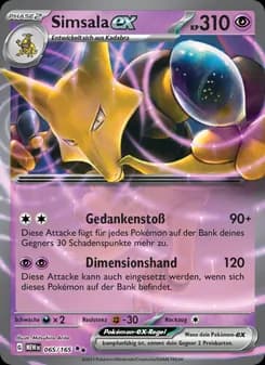 Simsala-ex card in German