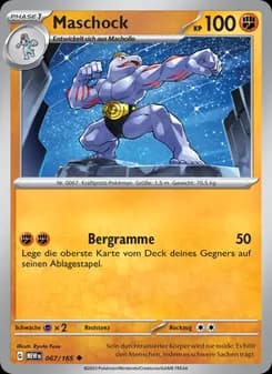 Maschock card in German