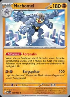 Machomei card in German