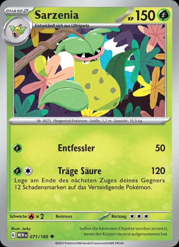 Sarzenia card in German