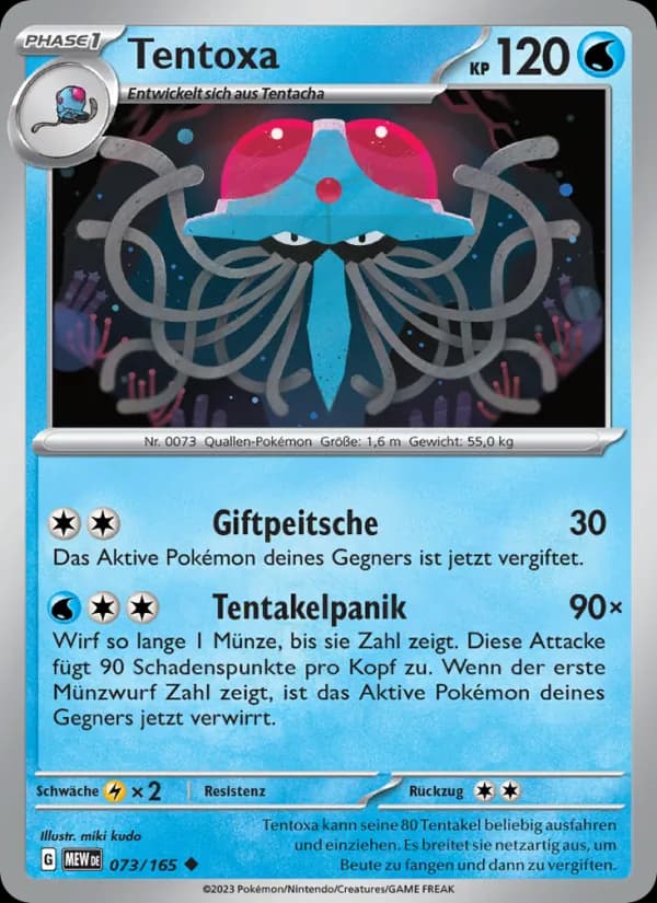 Tentoxa card in German