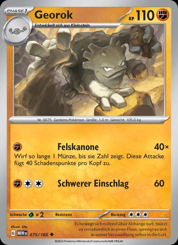Georok card in German