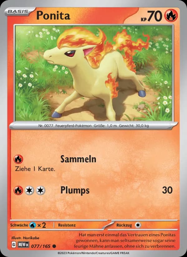 Ponita card in German