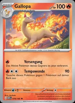 Gallopa card in German