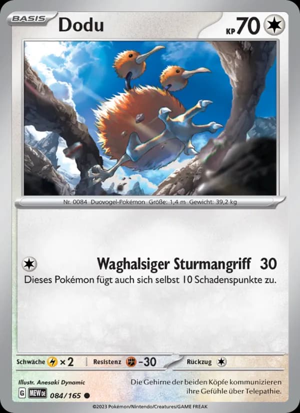 Dodu card in German