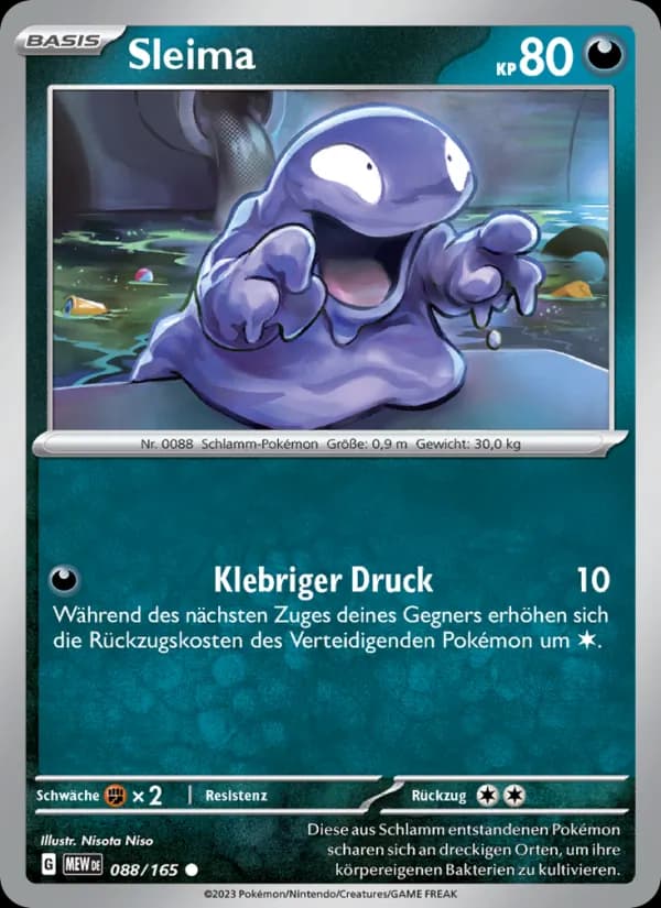 Sleima card in German