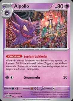Alpollo card in German