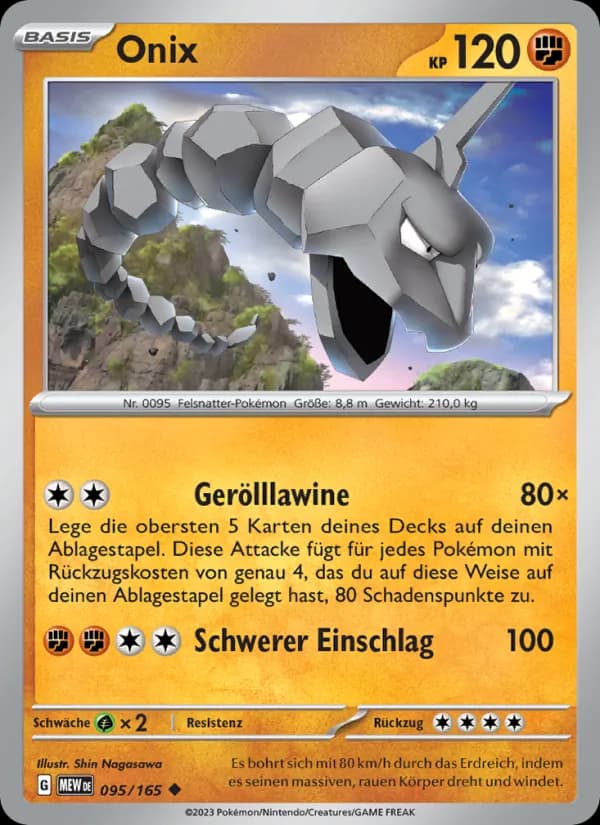Onix card in German