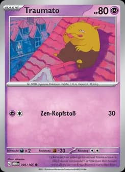 Traumato card in German