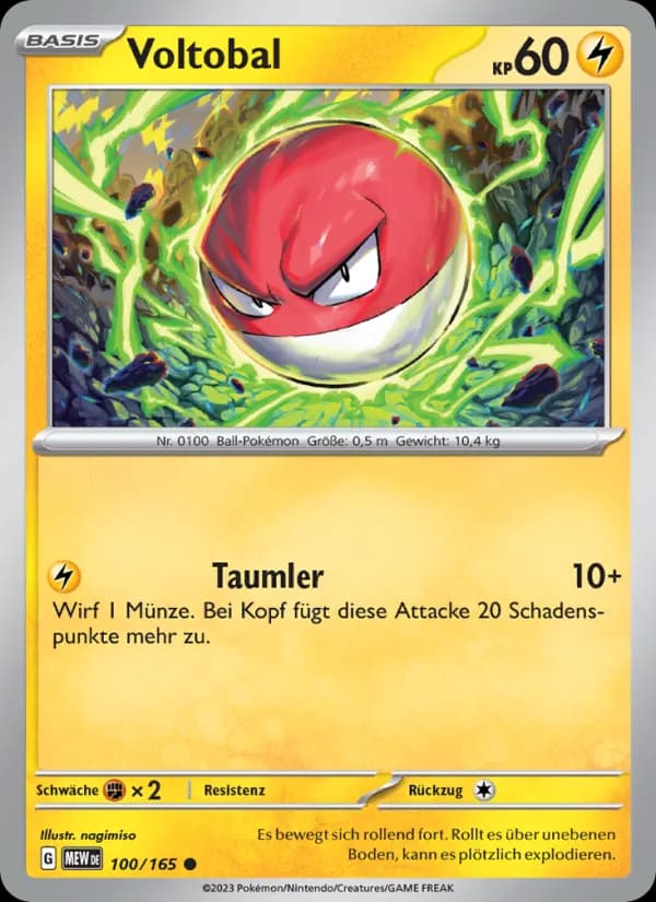 Voltobal card in German