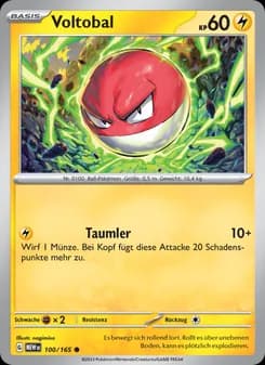 Voltobal card in German