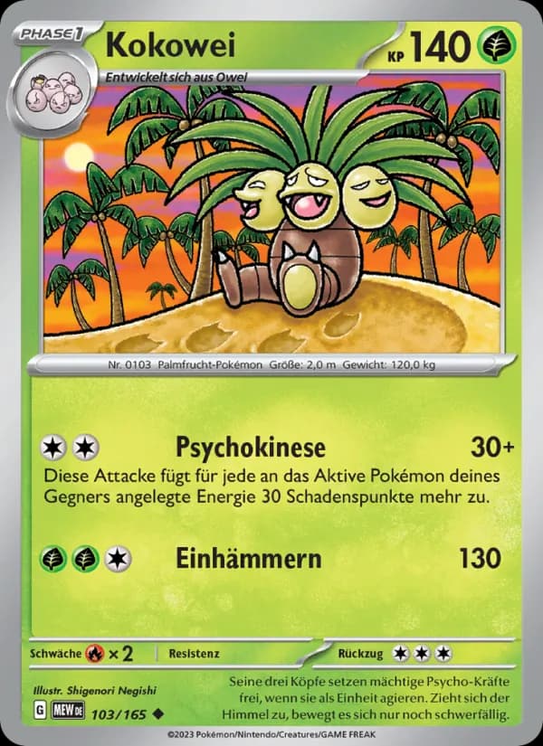 Kokowei card in German
