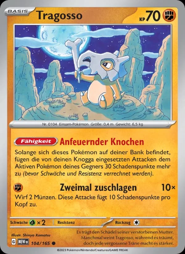 Tragosso card in German