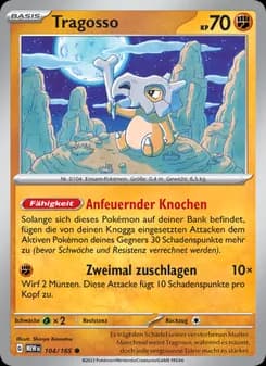 Tragosso card in German