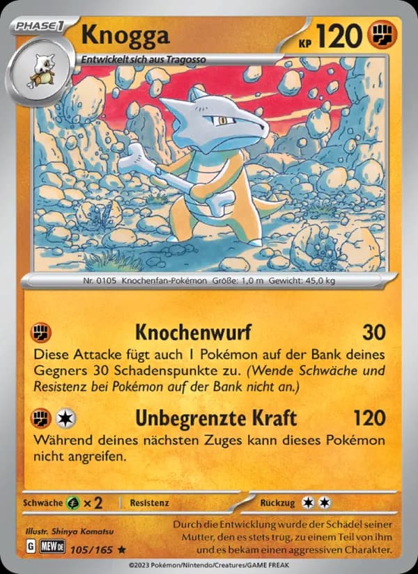 Knogga card in German