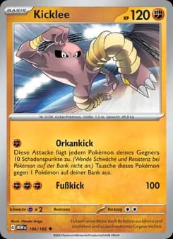 Kicklee card in German