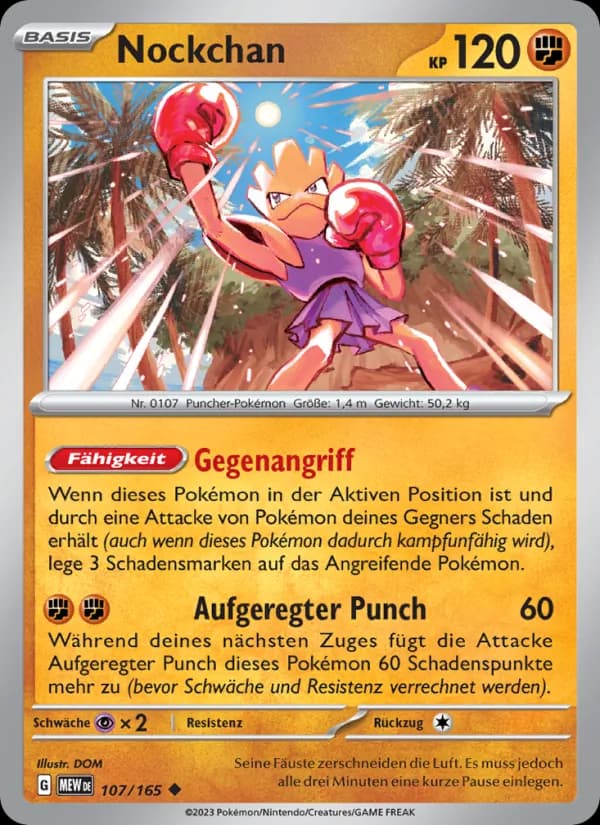 Nockchan card in German