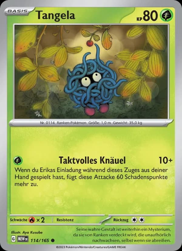 Tangela card in German