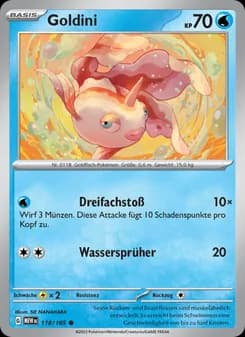 Goldini card in German