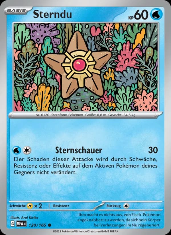 Sterndu card in German