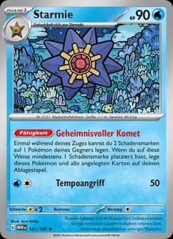 Starmie card in German