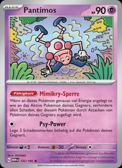 Pantimos card in German