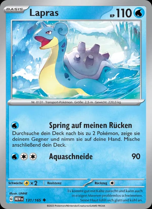 Lapras card in German