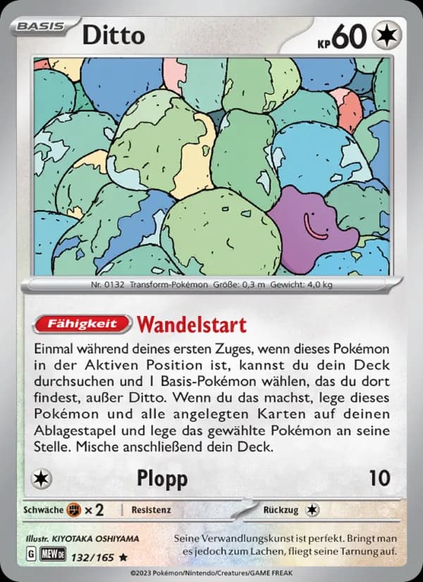 Ditto card in German