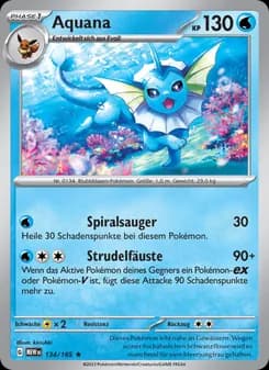 Aquana card in German