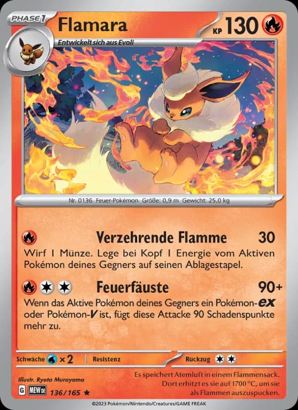 Flamara card in German