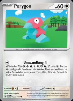 Porygon card in German