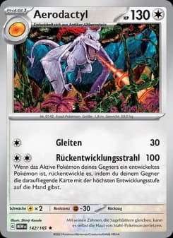 Aerodactyl card in German