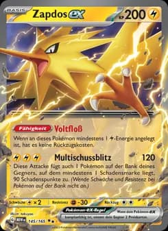 Zapdos-ex card in German