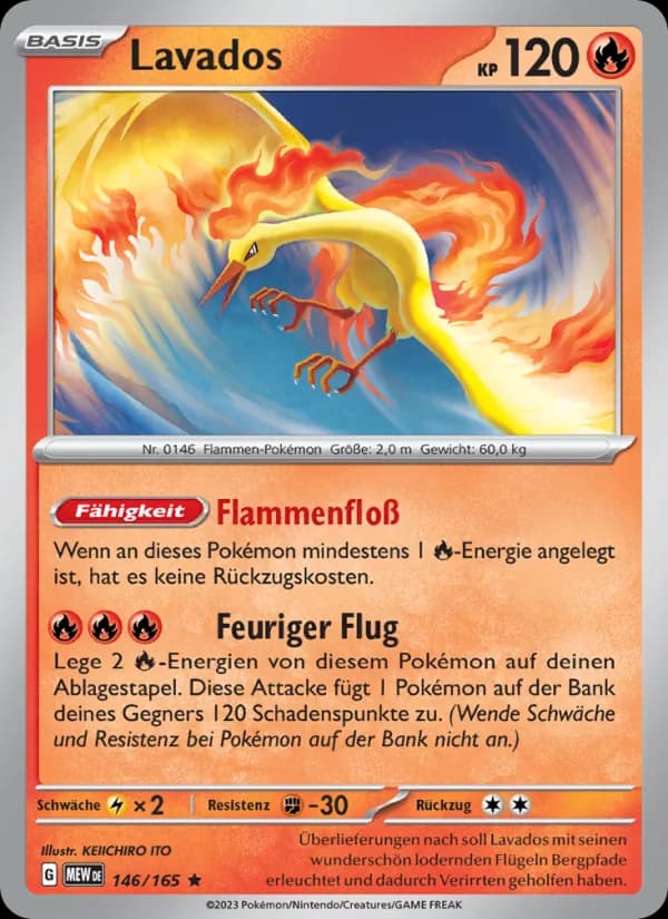 Lavados card in German