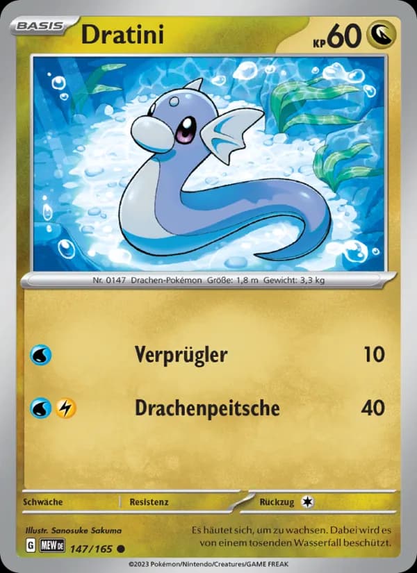 Dratini card in German