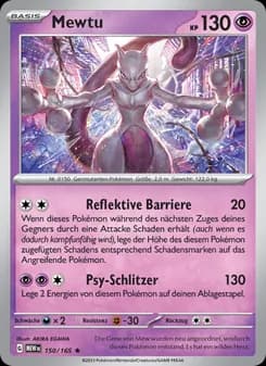 Mewtu card in German