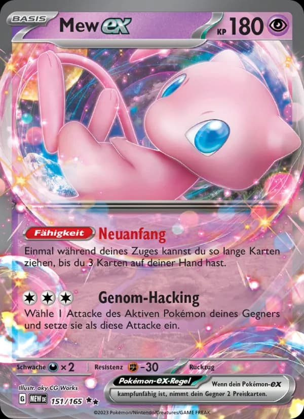 Mew-ex card in German