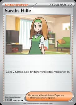 Sarahs Hilfe card in German