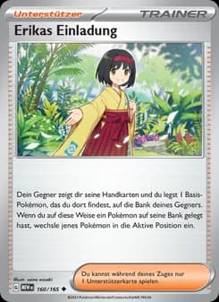 Erikas Einladung card in German