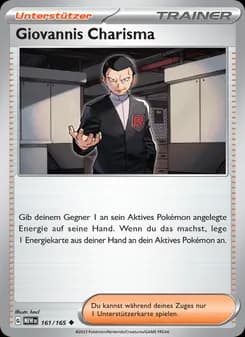 Giovannis Charisma card in German
