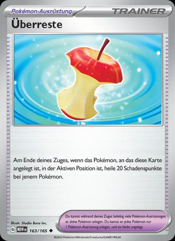 Überreste card in German