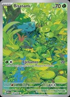 Bisasam card in German
