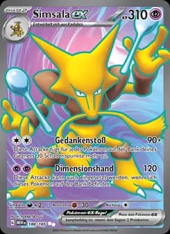 Simsala-ex card in German
