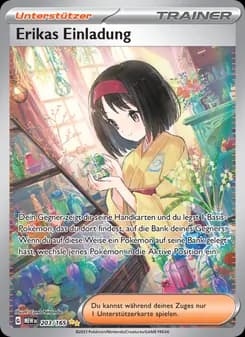 Erikas Einladung card in German