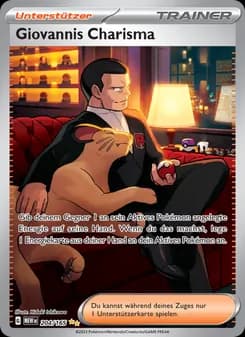 Giovannis Charisma card in German