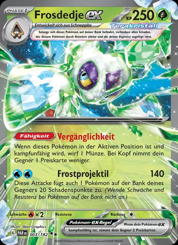 Frosdedje-ex card in German