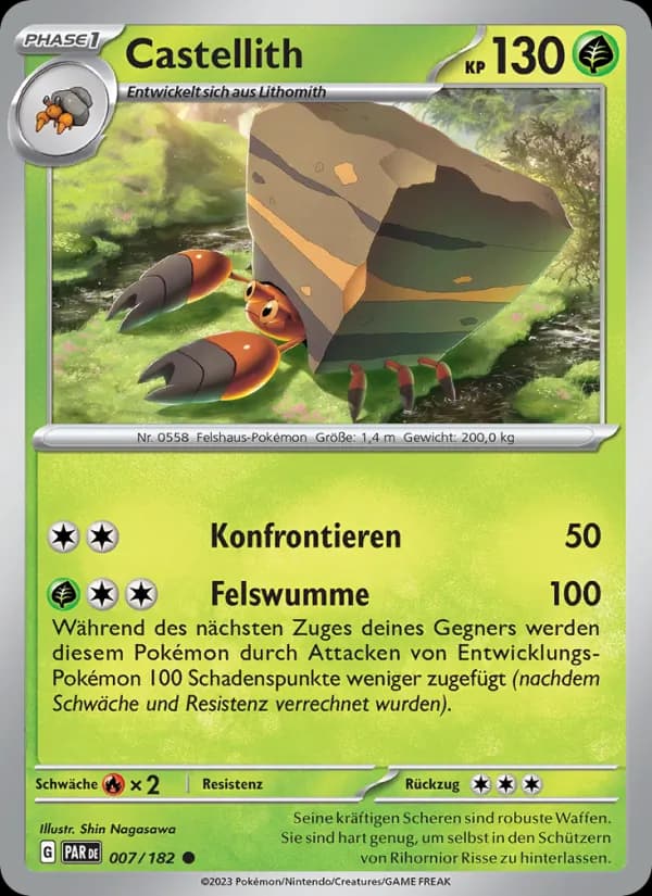 Castellith card in German