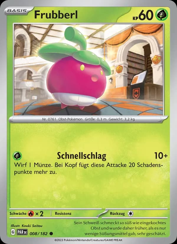 Frubberl card in German